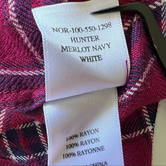 Rails Hunter Plaid Merlot Navy Button Up Shirt | MEDIUM - Picture 9 of 9